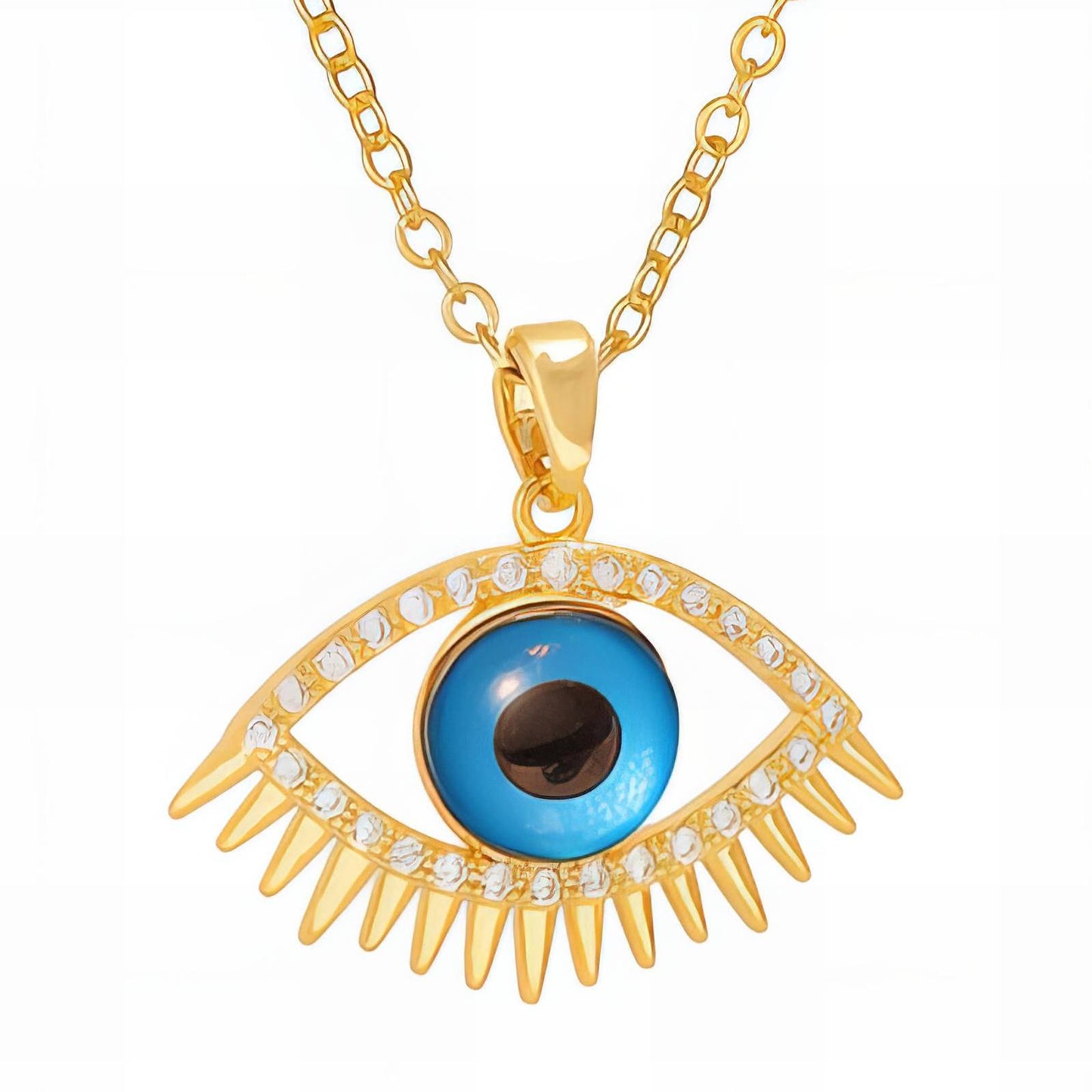 Blue Eyes Pendant Necklace