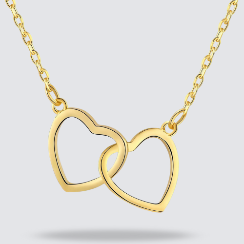 Collier double Coeur