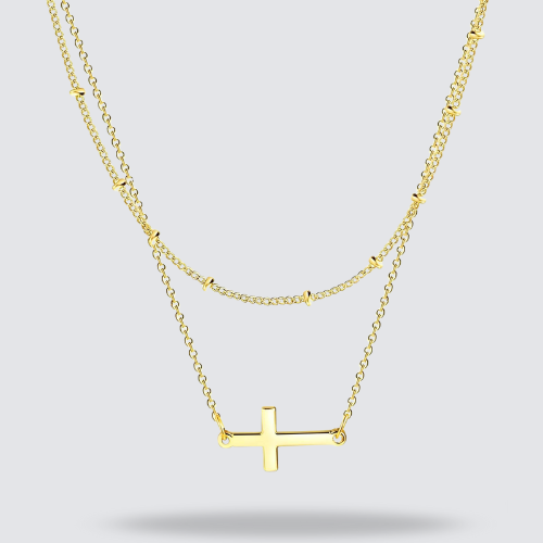 Collier Croix horizontale