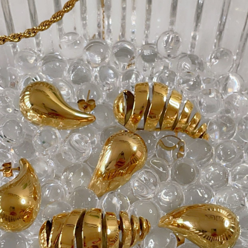 Boucles d'oreilles Goutte Spirale