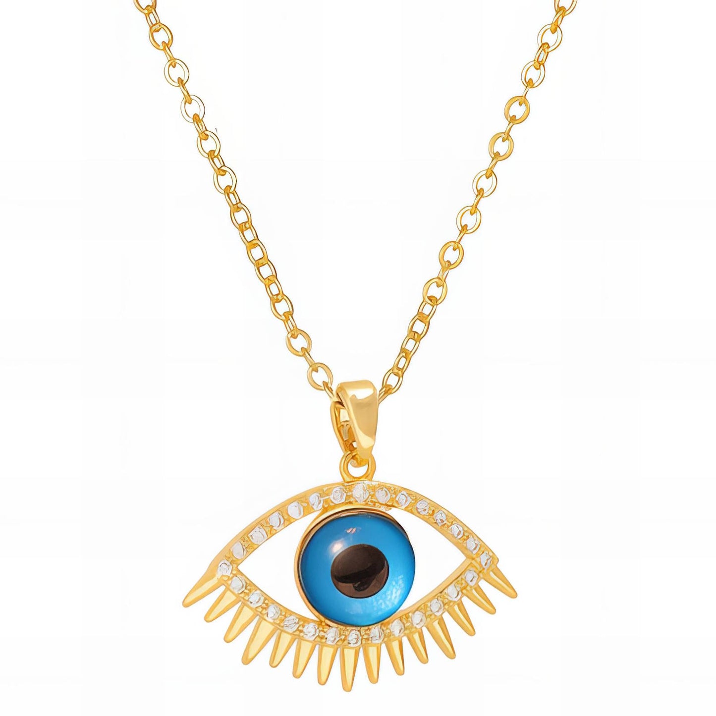 Blue Eyes Pendant Necklace